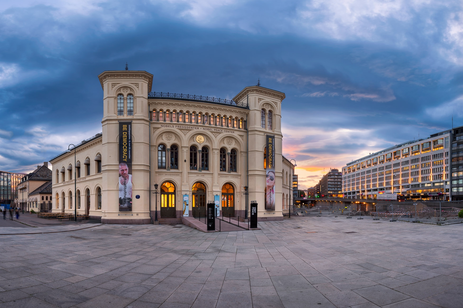Nobel Peace Center In The Evening Oslo Anshar Photography