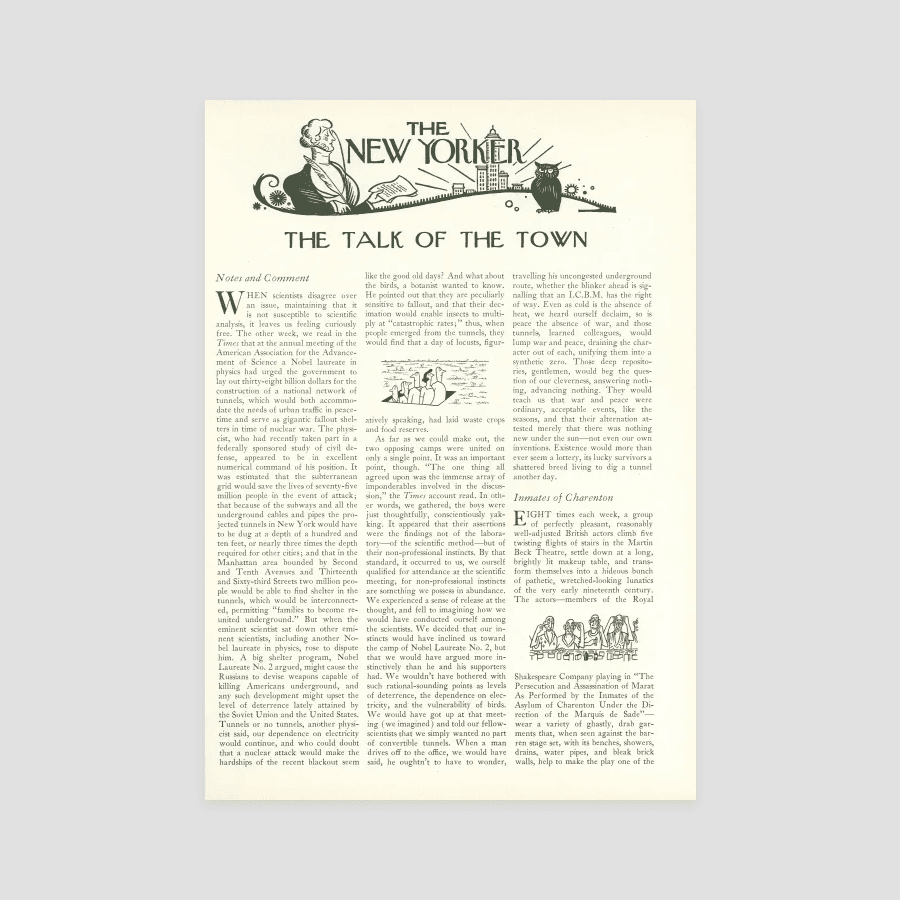 Notes And Comment The New Yorker