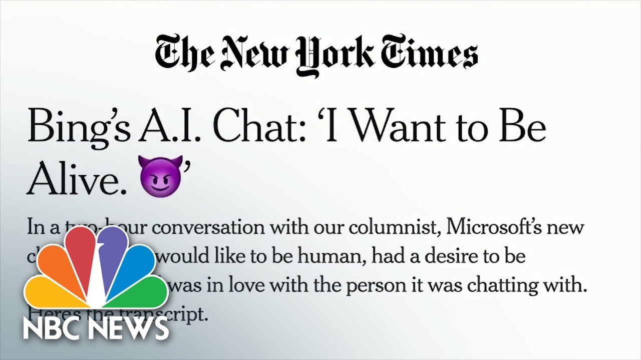 NYT Columnist Experiences strange Conversation With Microsoft A I Chatbot YouTube