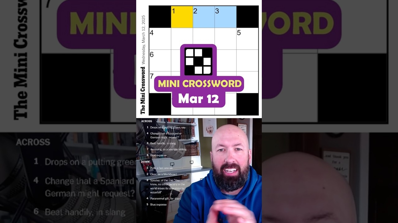 NYT Mini Crossword Mar 12 YouTube NYT Mini Crossword Mar 12 YouTube