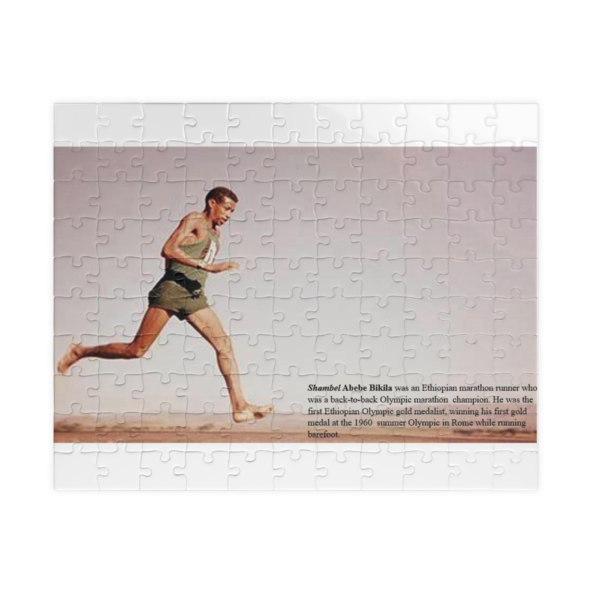 Olympic Gold Medal Ethiopian Barefoot Runner World Record Barefoot Marathon Runner Barefoot Marathon Runner Hotsell