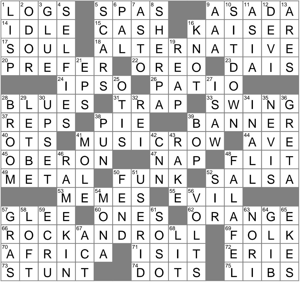 One seed Loss E g Crossword Clue Archives LAXCrossword