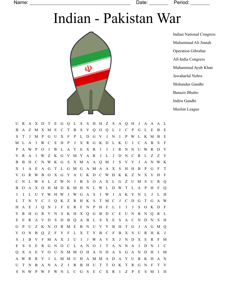 Pakistan Crossword WordMint
