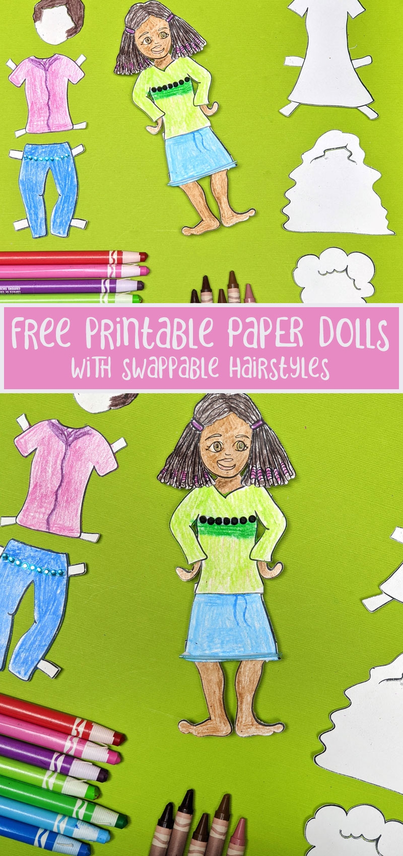 Paper Doll Coloring Pages Design Your Own Version 