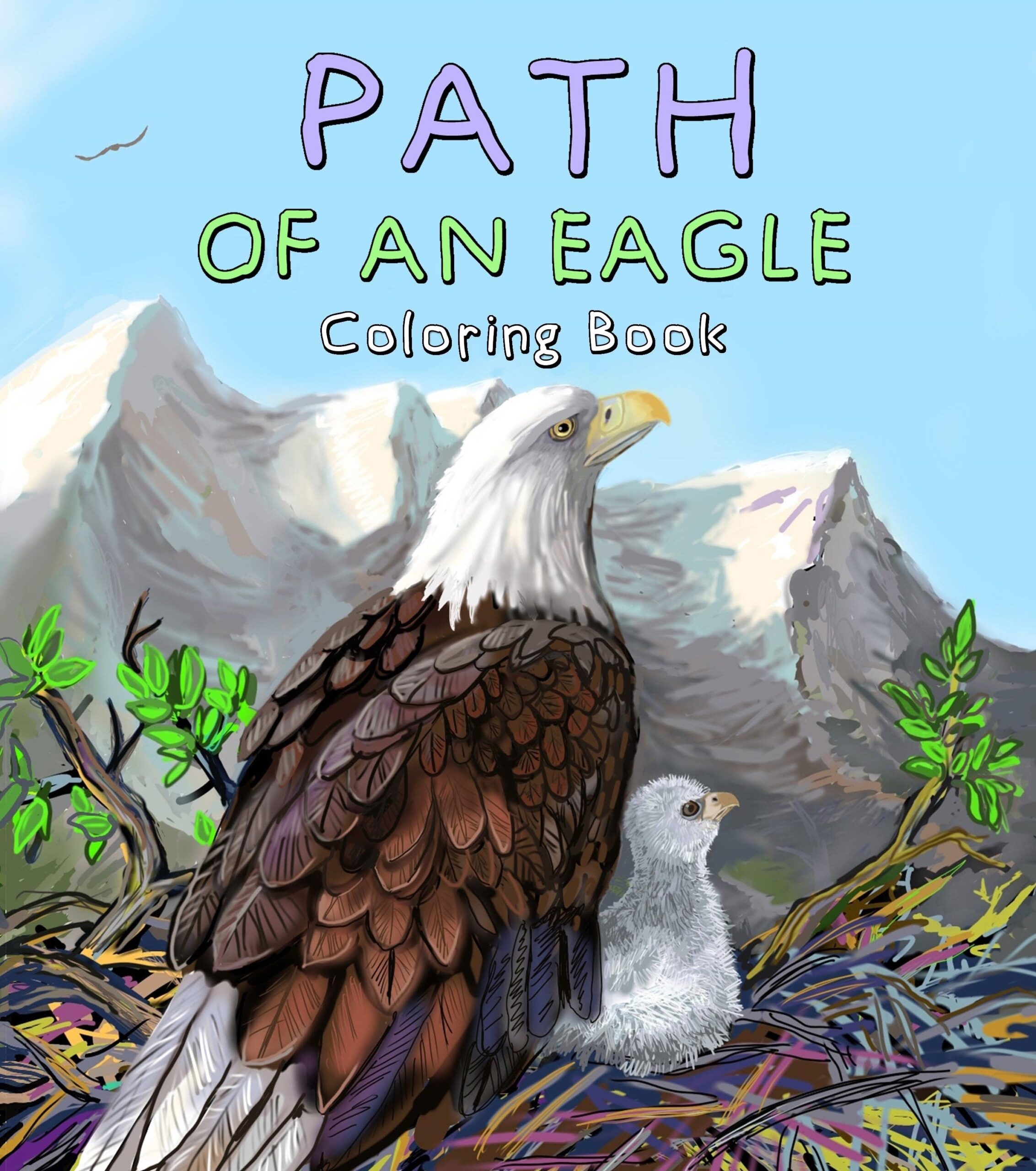 Path Of An Eagle Coloring Book Martikarli LLC