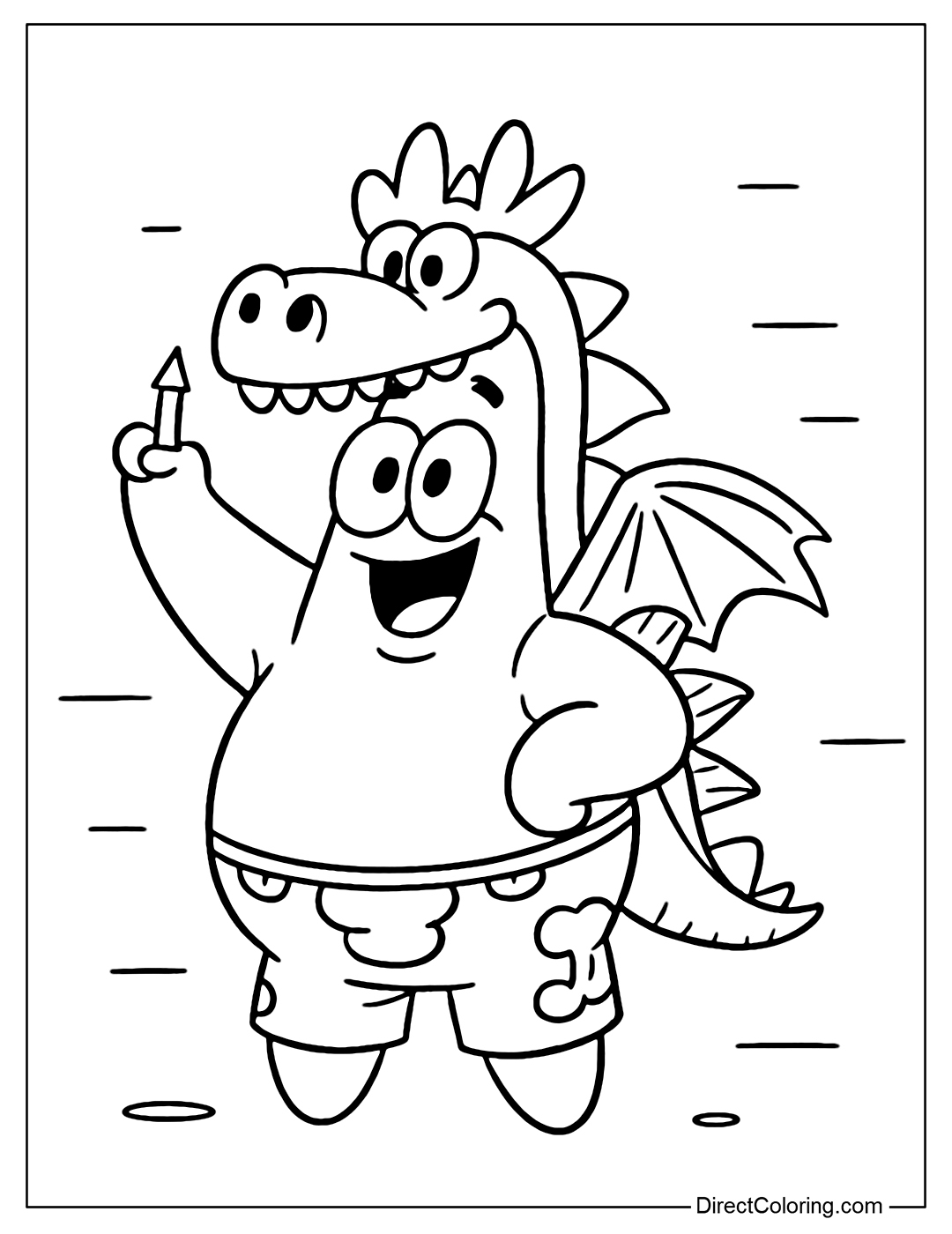 Patrick Star Coloring Pages Free PDF To Download And Print
