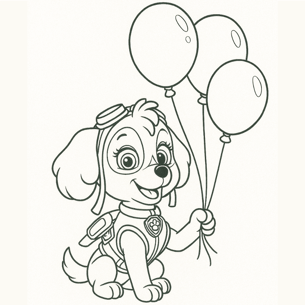 coloring pages paw patrol