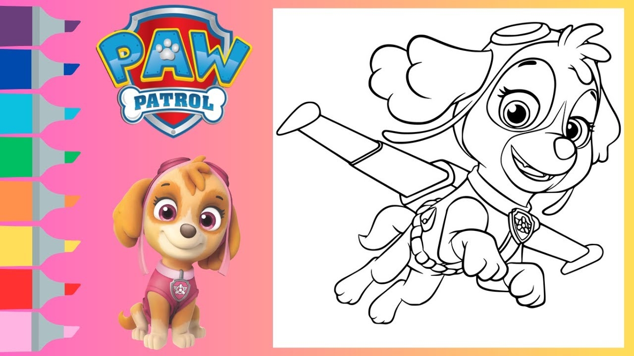 paw patrol coloring pages skye paw patrol coloring pages skye
