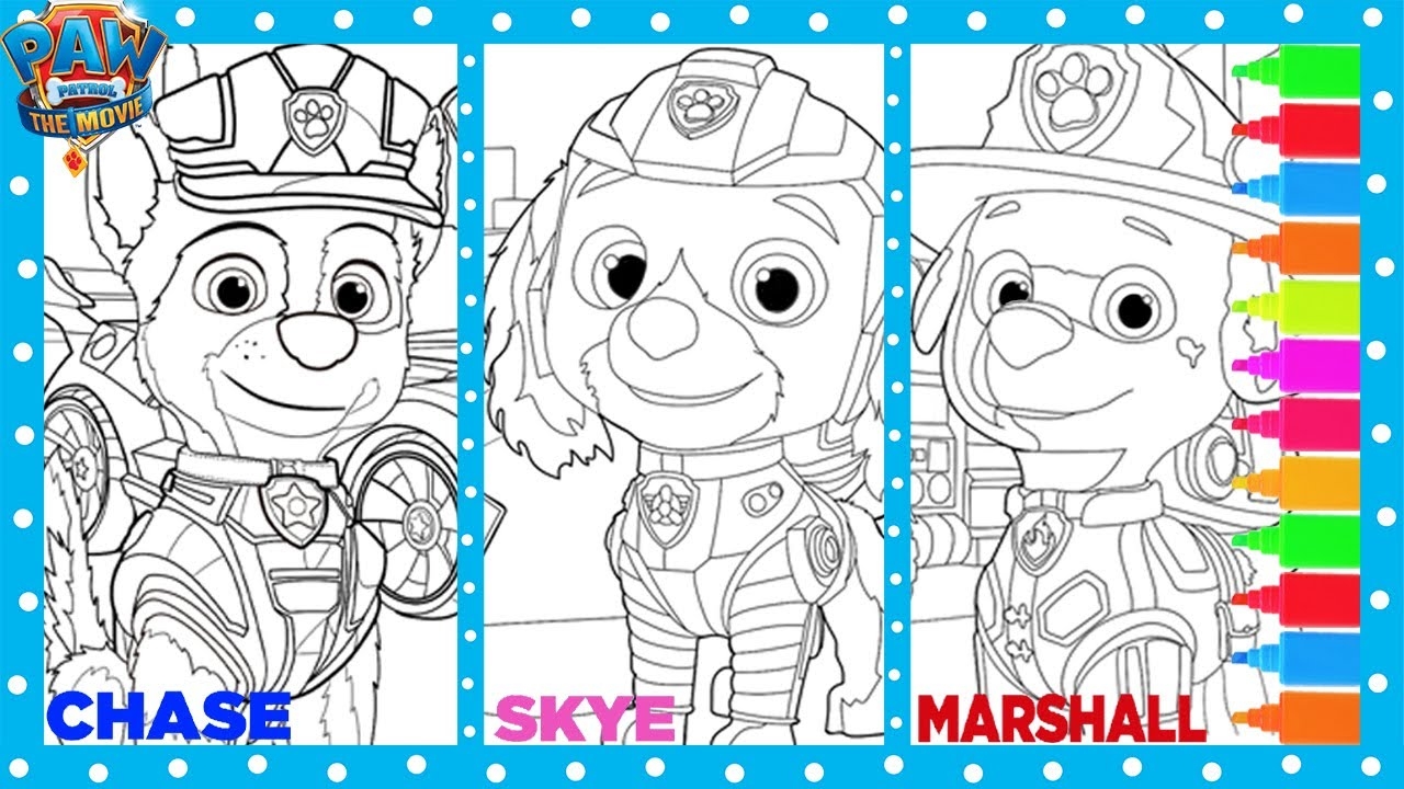 paw patrol coloring pages