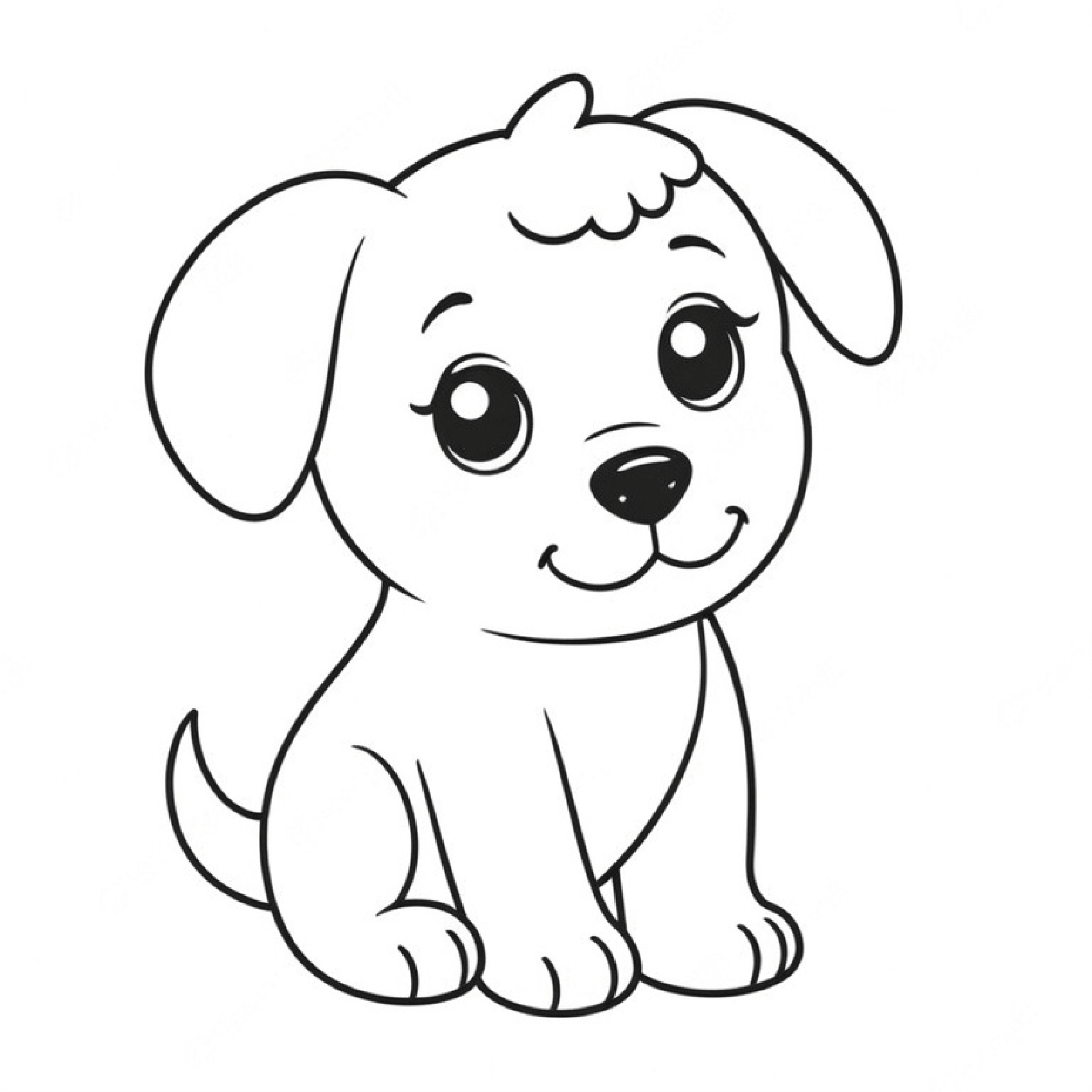 dog coloring book pages