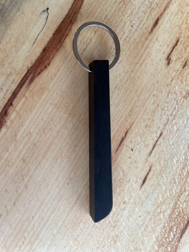 Piano Organ Wooden Black Ebony Key Keyring With Chrome Split Keyring Carefully Restored From Vintage Pianos Unique Gift For A Musician Etsy