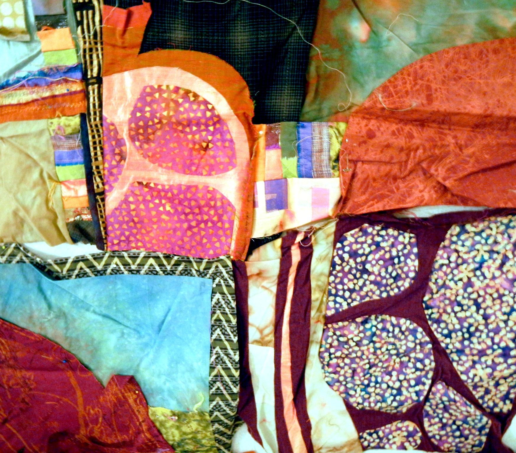 works on a quilt perhaps