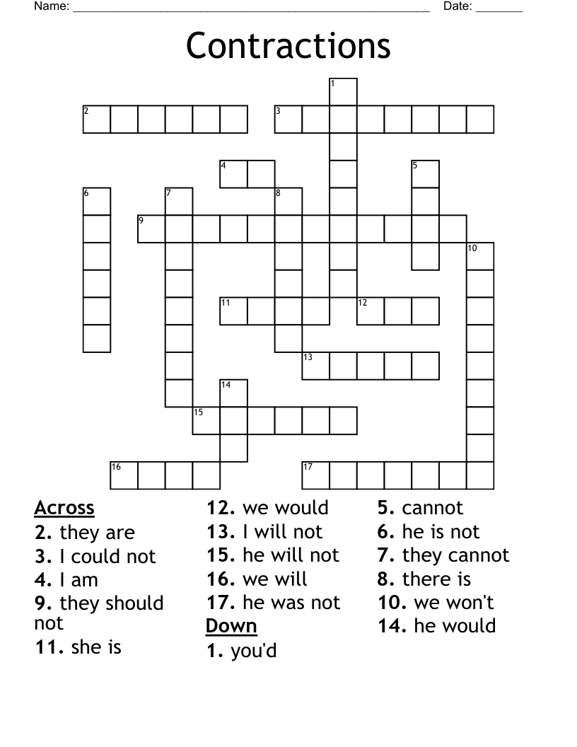 Poetic Contraction Crossword Clue