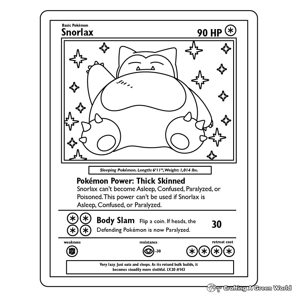 coloring pages of pokemon cards