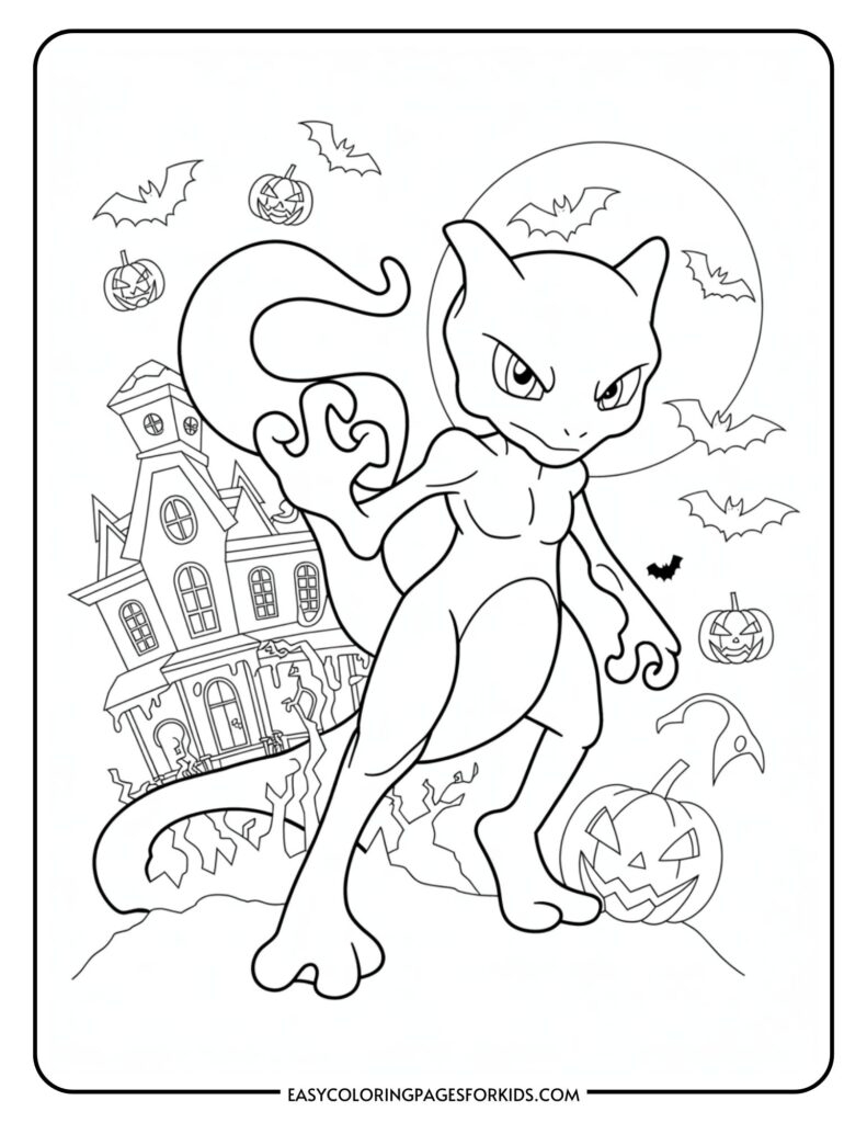 halloween pokemon coloring pages