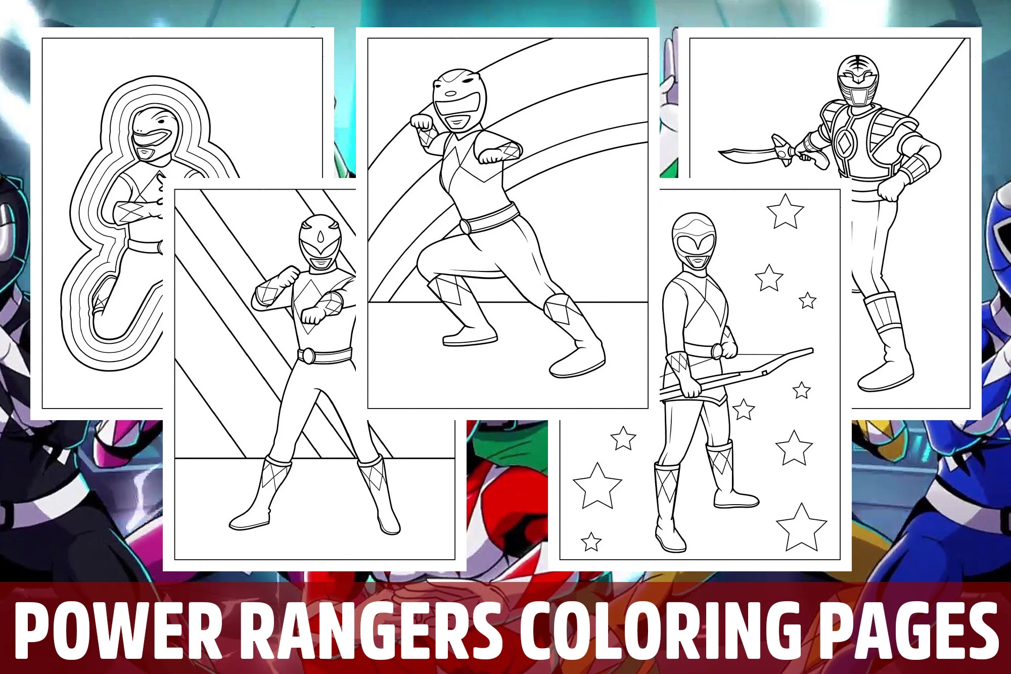 Power Rangers Coloring Pages For Kids Girls Boys Teens School Activity Made By Teachers