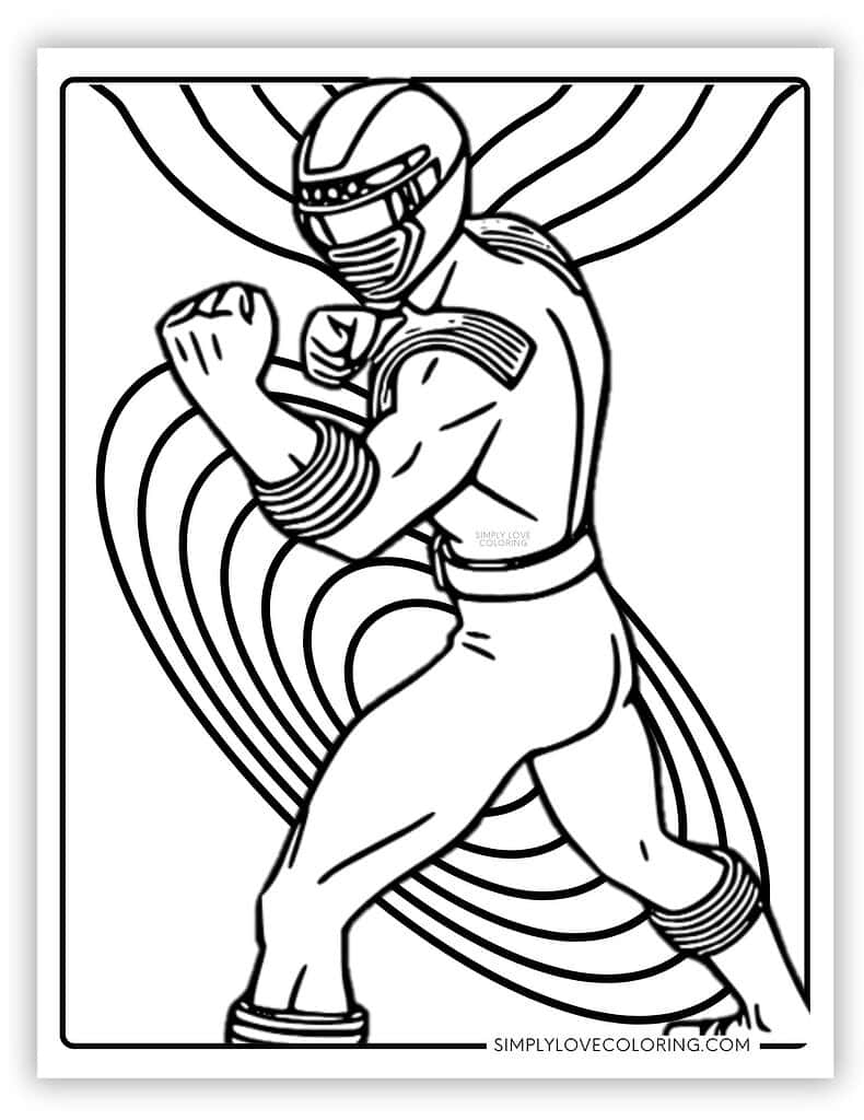 Power Rangers Coloring Pages Free PDF Printables Simply Love Coloring