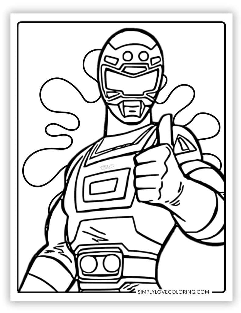 Power Rangers Coloring Pages Free PDF Printables Simply Love Coloring