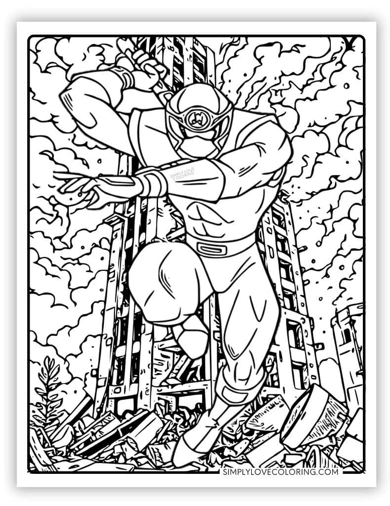 Power Rangers Coloring Pages Free PDF Printables Simply Love Coloring