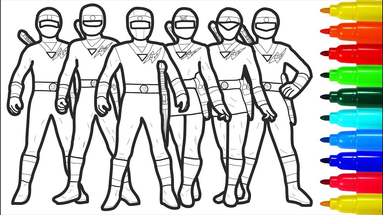 power rangers coloring pages
