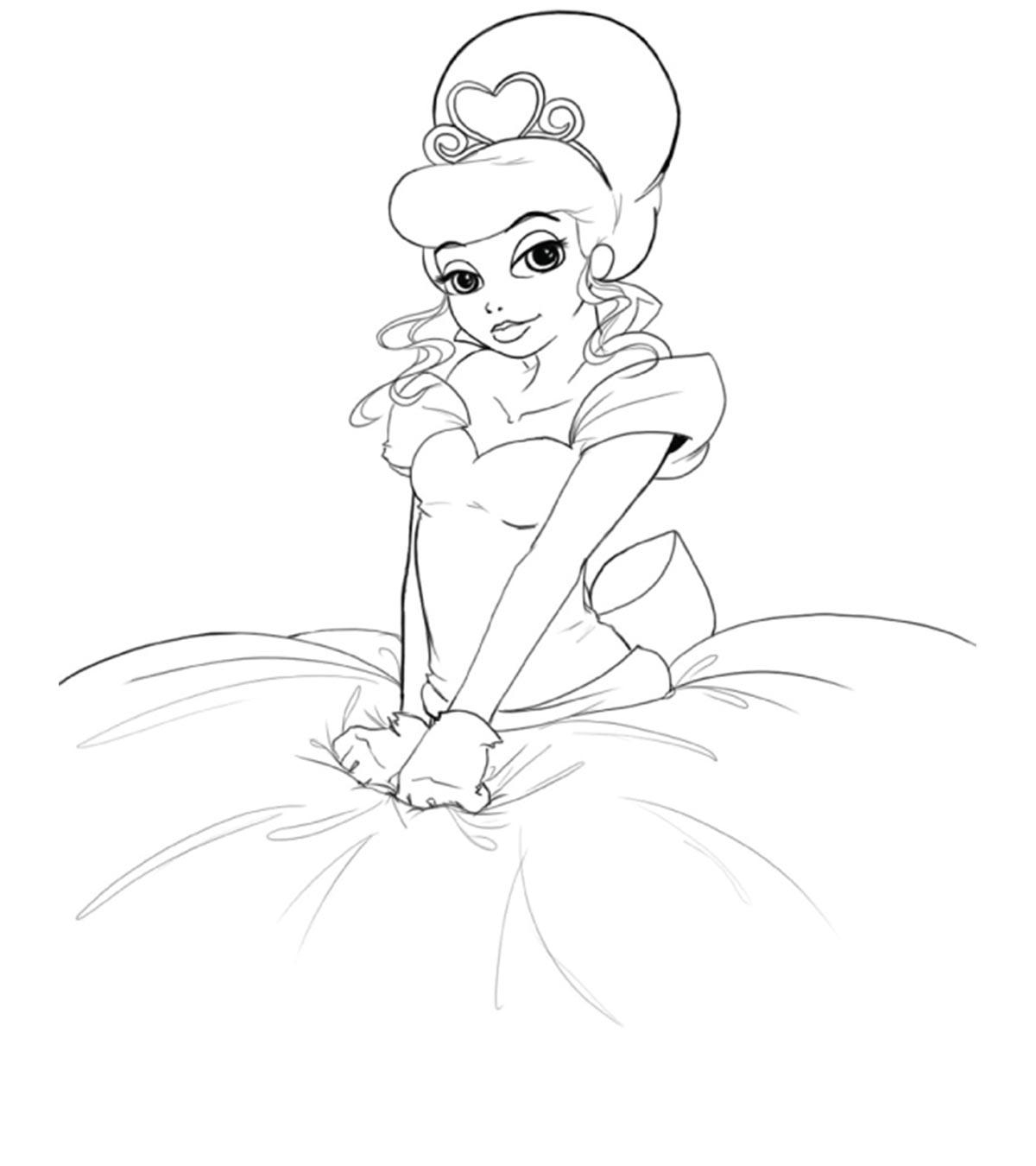 princess tiana coloring sheets