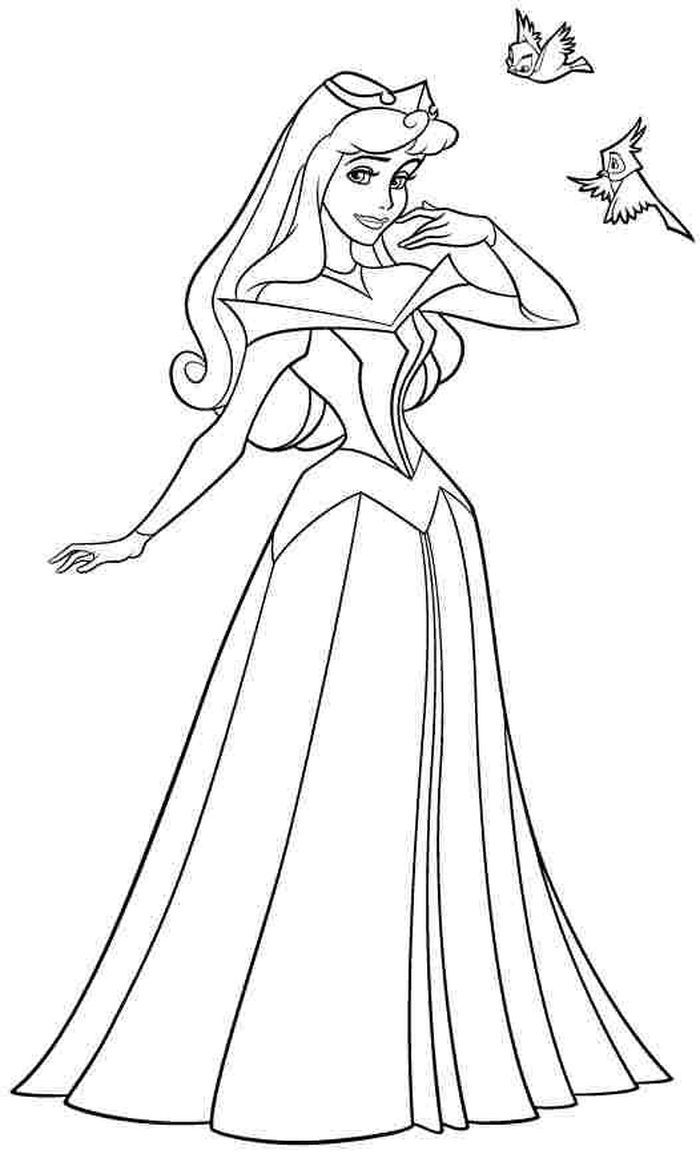 printable coloring pages of princesses