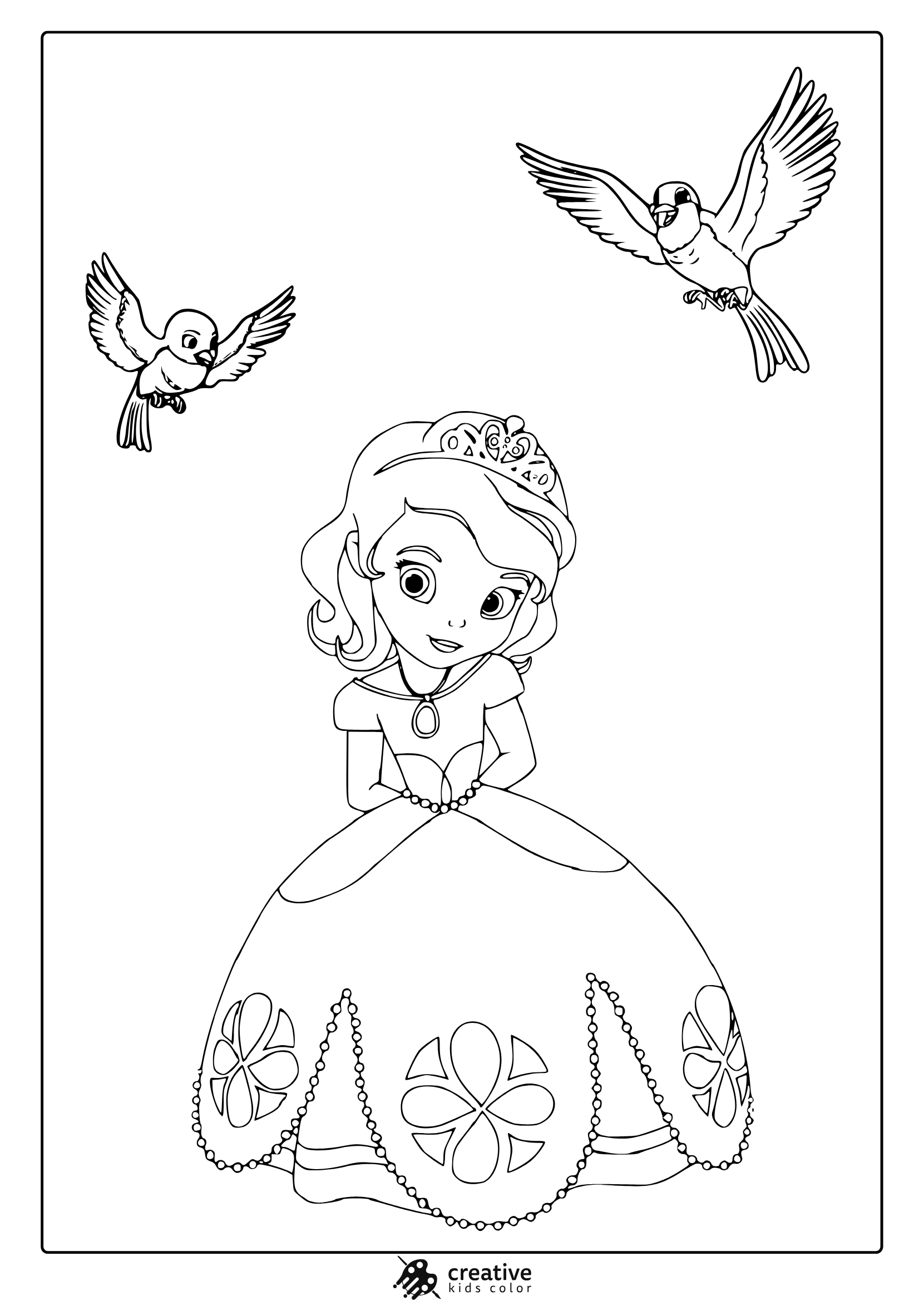 printable princess coloring sheets
