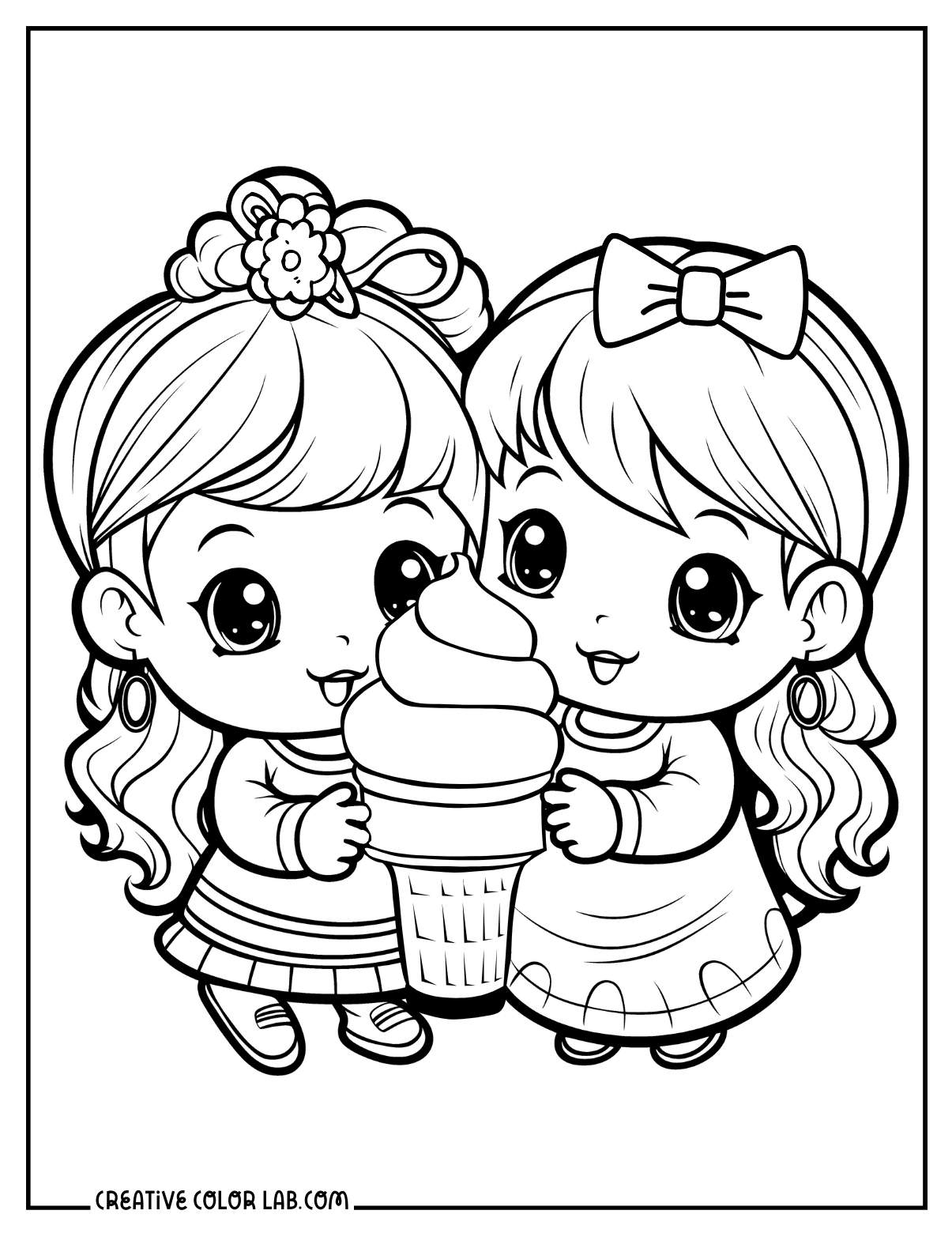 Printable Best Friend Coloring Pages Free Friendship Printables