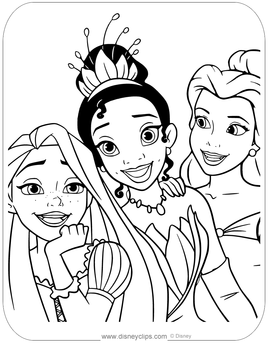 disney princess coloring sheets printables