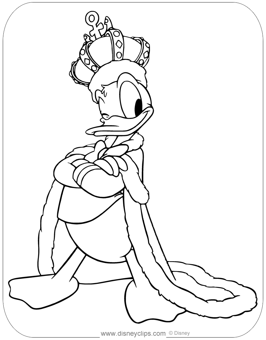 donald duck coloring page