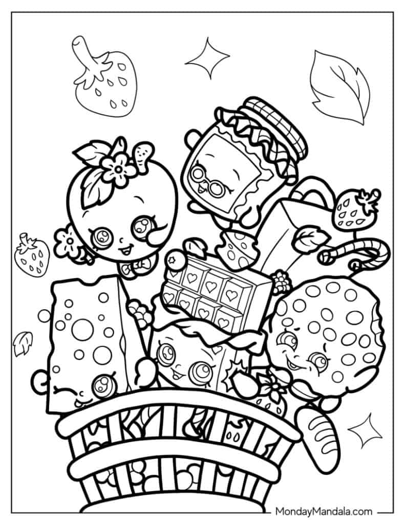 Printable Shopkins Printable Coloring Book Shopkins Coloring Pages Food Little Sipper