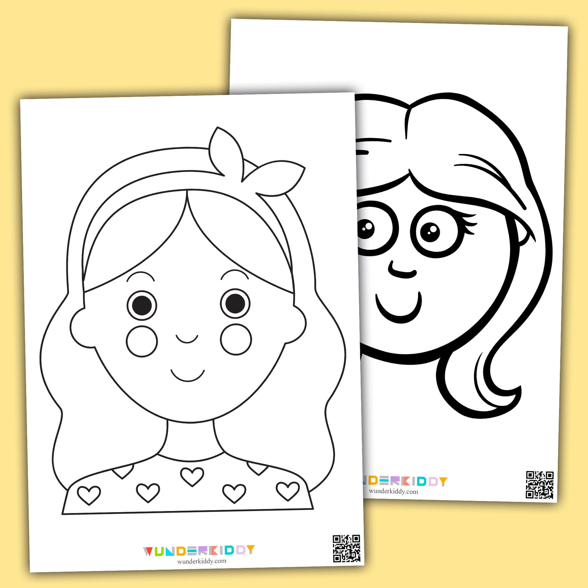 Printable Simple Coloring Pages Of Faces For Toddlers