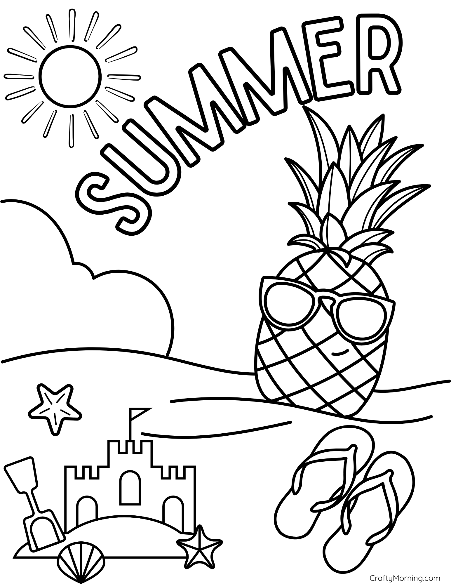 free printable summer coloring pages