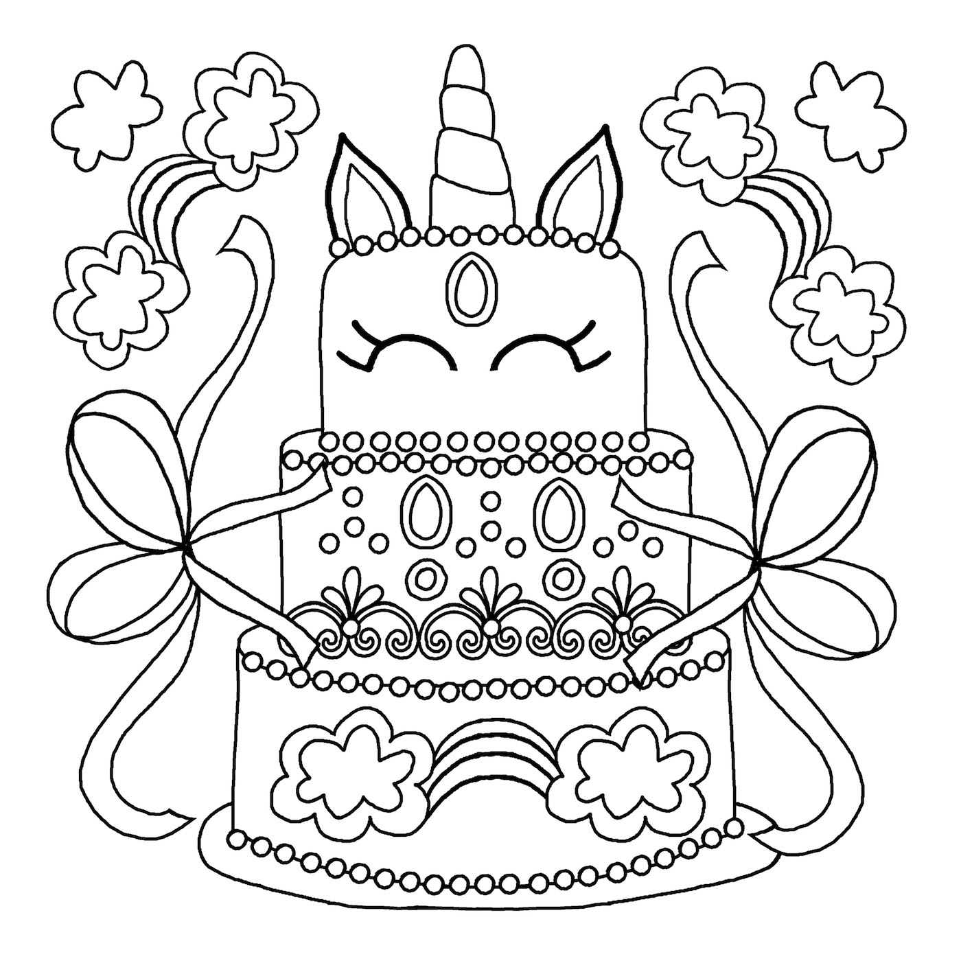 Printable Unicorn Colouring Pages For Kids Michael O Mara Books