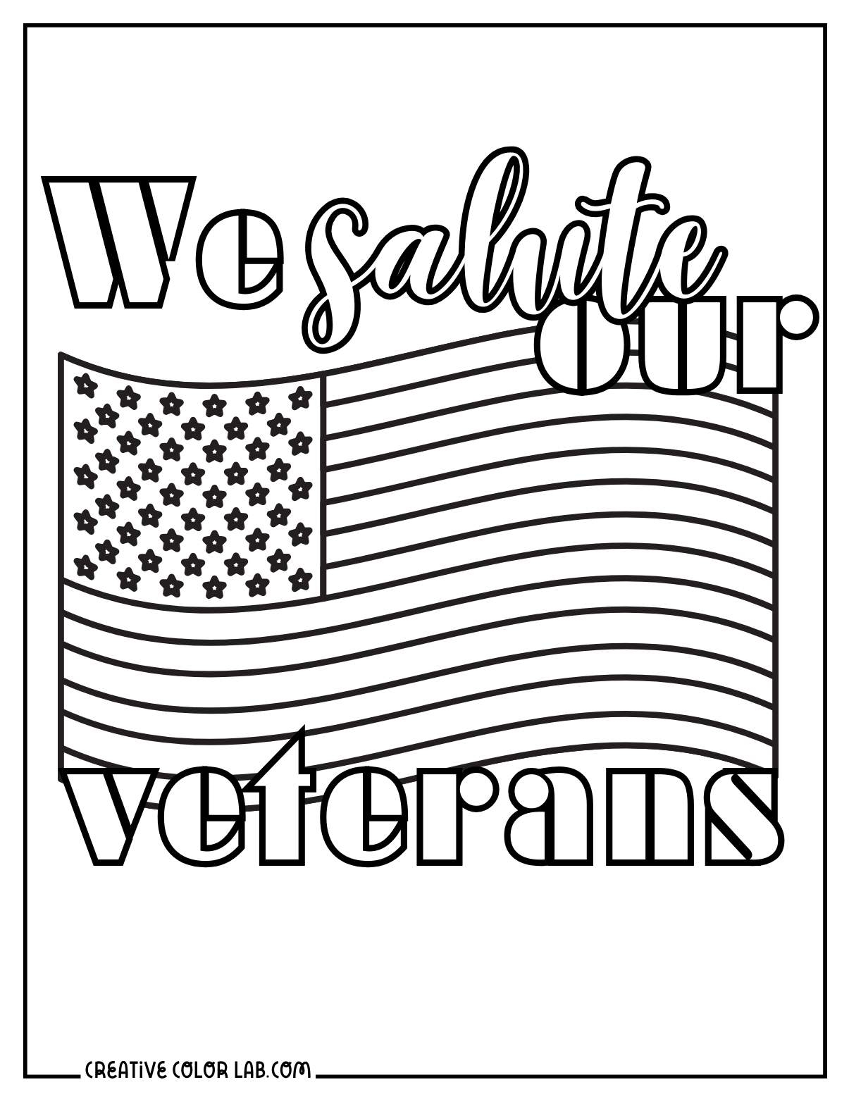 veterans day coloring pages