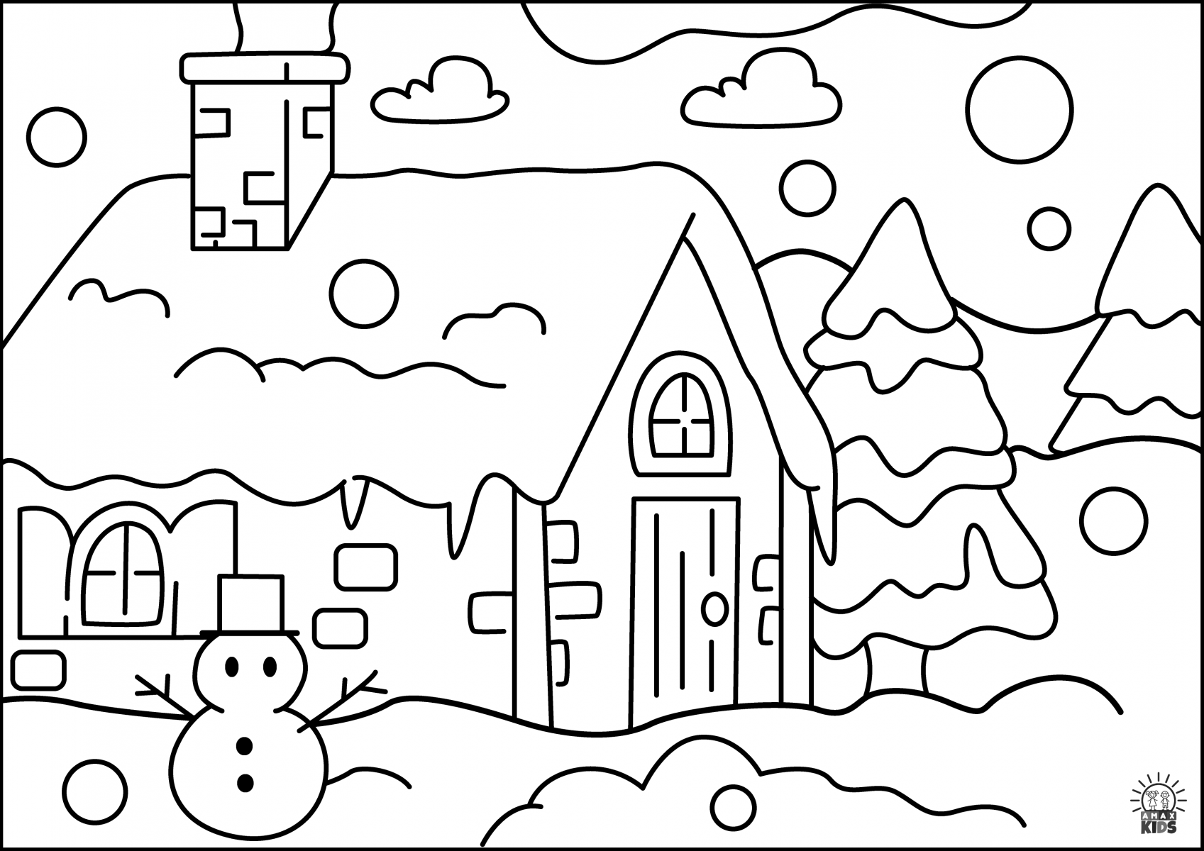 winter coloring pages printable