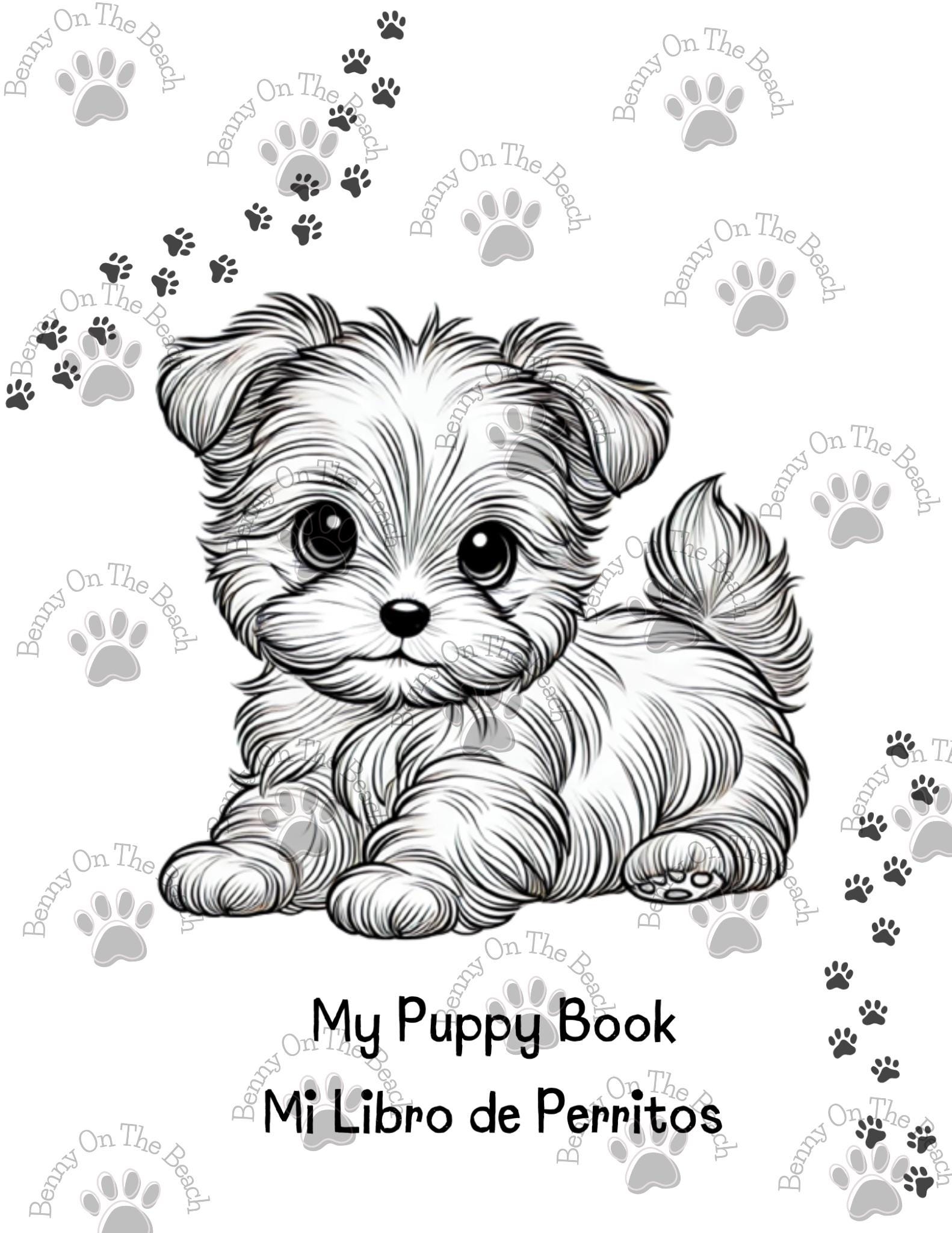 Puppy Coloring Pages For Kids 20 Printable PDF Pages Digital Download Etsy