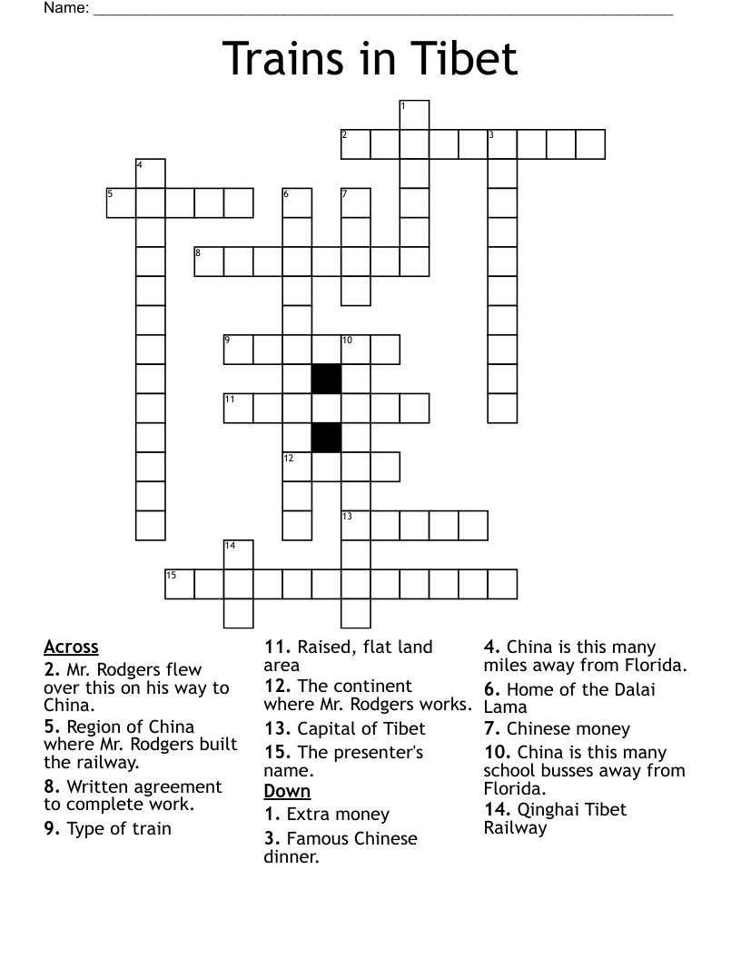 Puzzle 1 Crossword WordMint