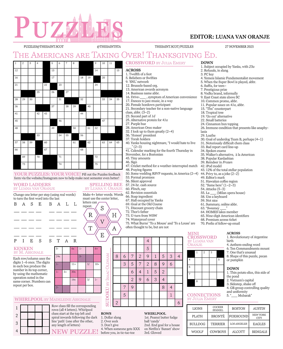 Puzzles 295 The Americans Are Taking Over Thanksgiving Ed Puzzles 295 The Americans Are Taking Over Thanksgiving Ed