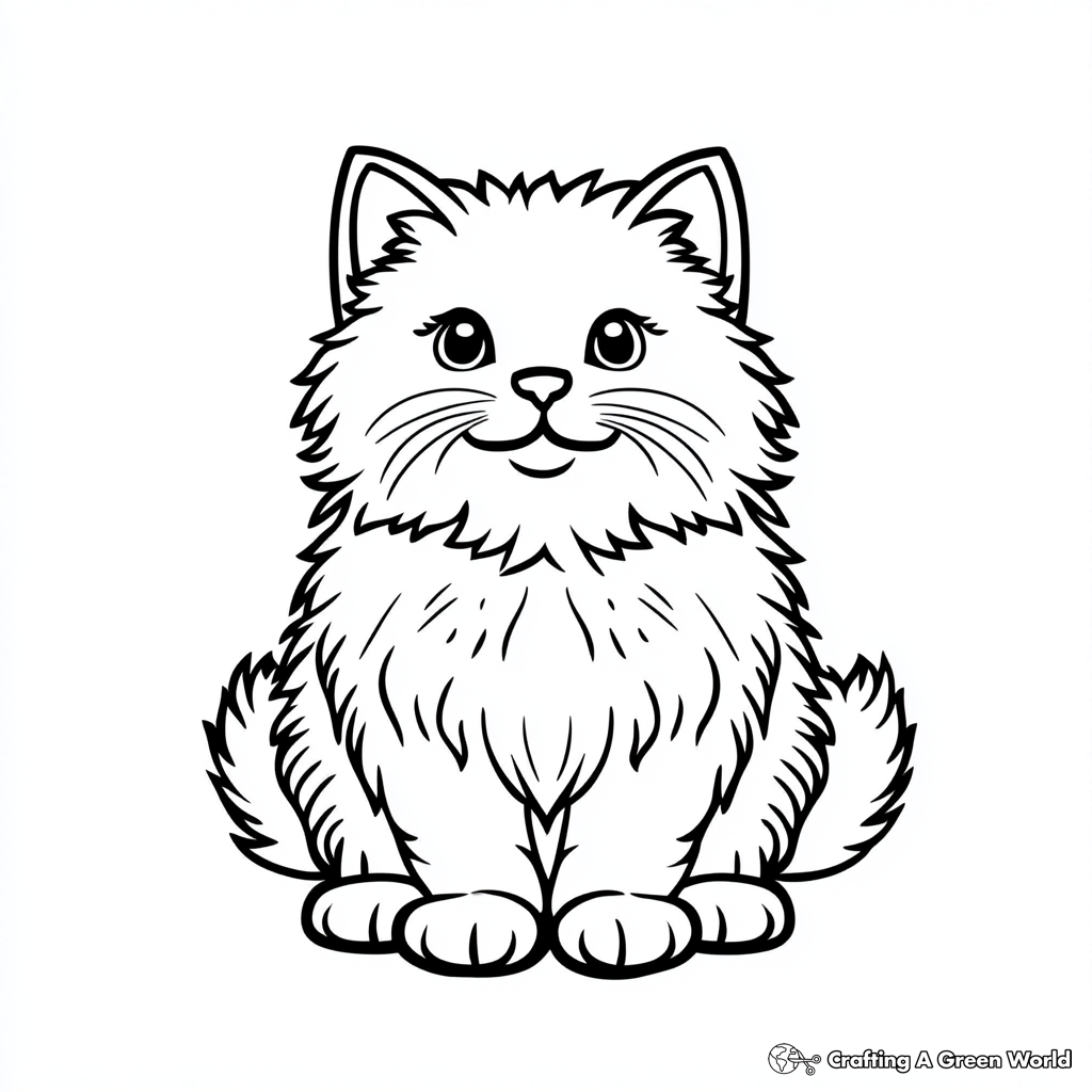 Realistic Kitten Coloring Pages Free Printable 