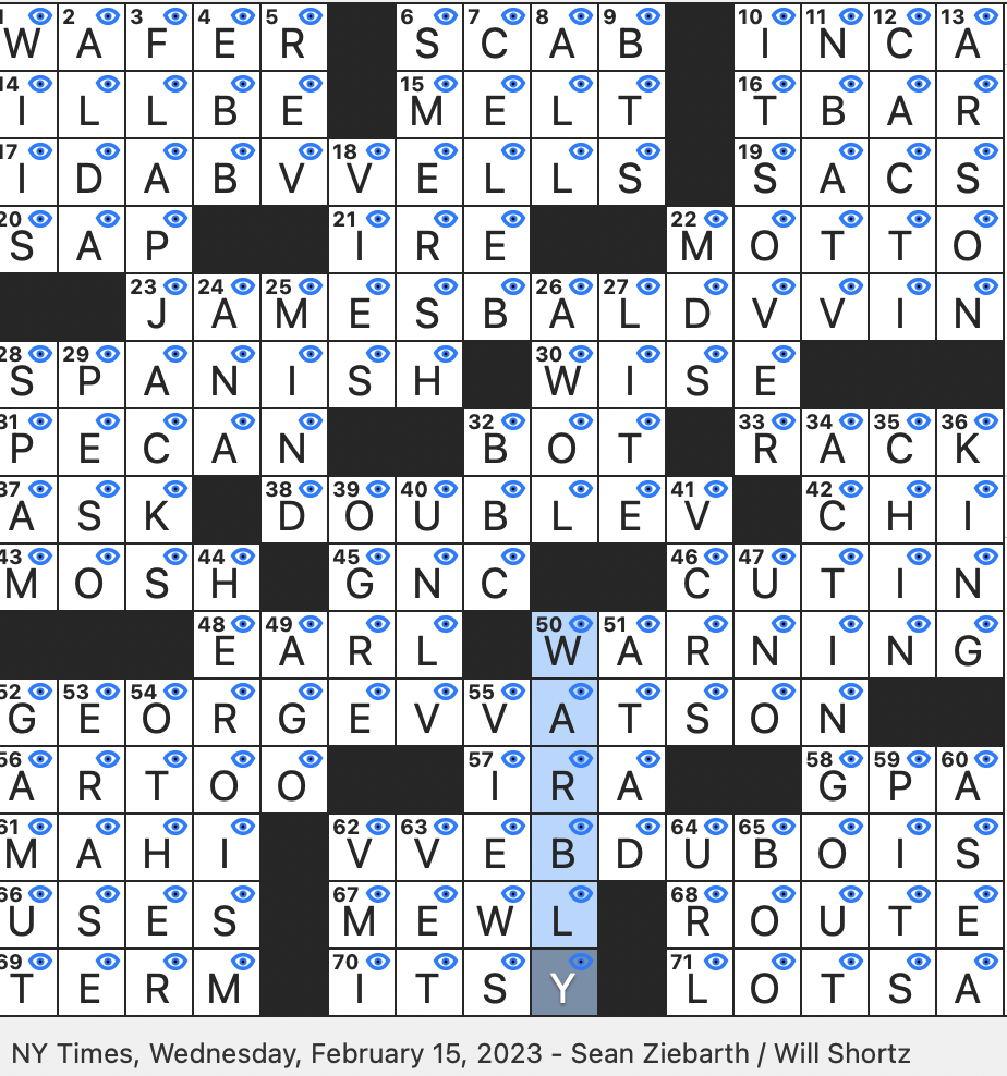 Rex Parker Does The NYT Crossword Puzzle Enemy Org In Bond Novels WED 2 15 23 Peak Perks WW II era Campaign That Helped Usher In The Civil Rights Movement African