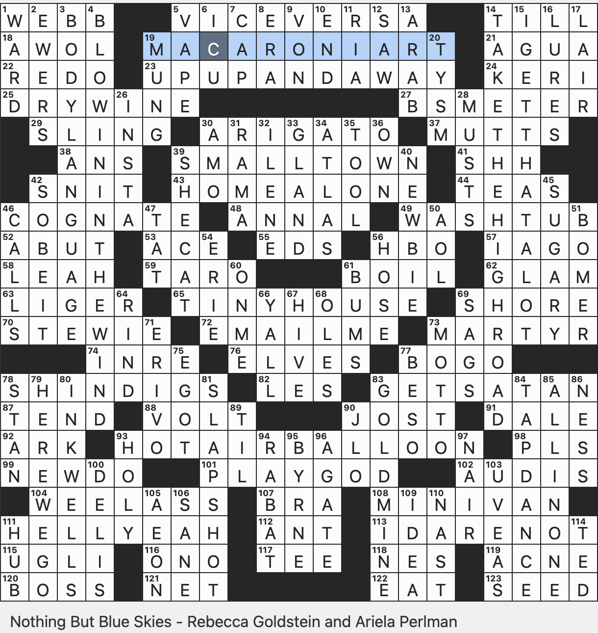 Rex Parker Does The NYT Crossword Puzzle Glass Artist Chihuly SUN 11 17 24 Breanna Of The W N B A To Fans One Of Mario s Catchphrases Participant In The Annual S N L Christmas