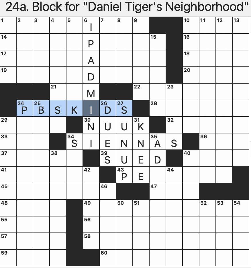 Rex Parker Does The NYT Crossword Puzzle Real Wowers SAT 10 19 24 Anything Goes Period In Early Hollywood History Travel As A Political Act Author 2009 Block For Daniel