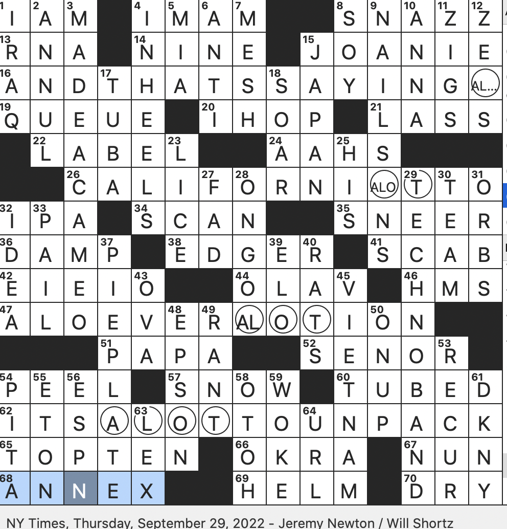 put down crossword clue