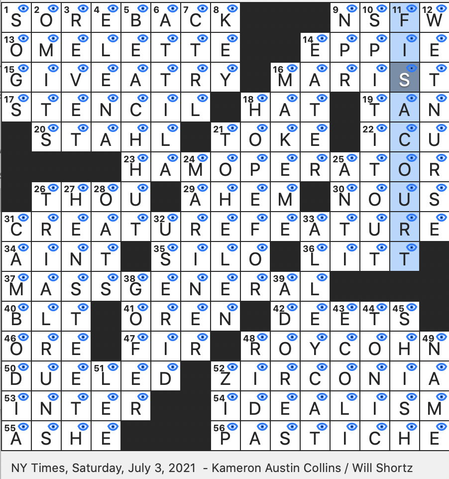 Rex Parker Does The NYT Crossword Puzzle Verdi Opera Set During The Fifth Century SAT 7 3 21 Boston s Flagship Medical Center Familiarly McCarthyite Called Out In Billy Joel s We Didn t Rex Parker Does The NYT Crossword Puzzle Verdi Opera Set During The Fifth Century SAT 7 3 21 Boston s Flagship Medical Center Familiarly McCarthyite Called Out In Billy Joel s We Didn t