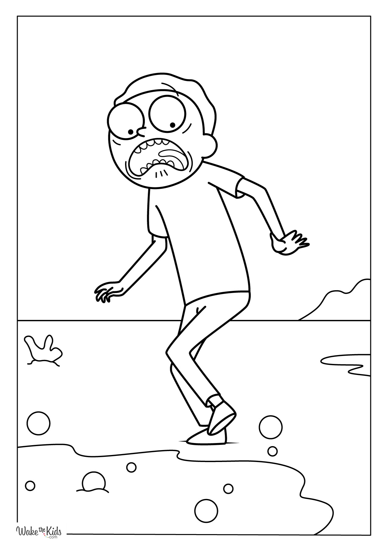 Rick And Morty Coloring Pages Free Printable PDFs WakeTheKids