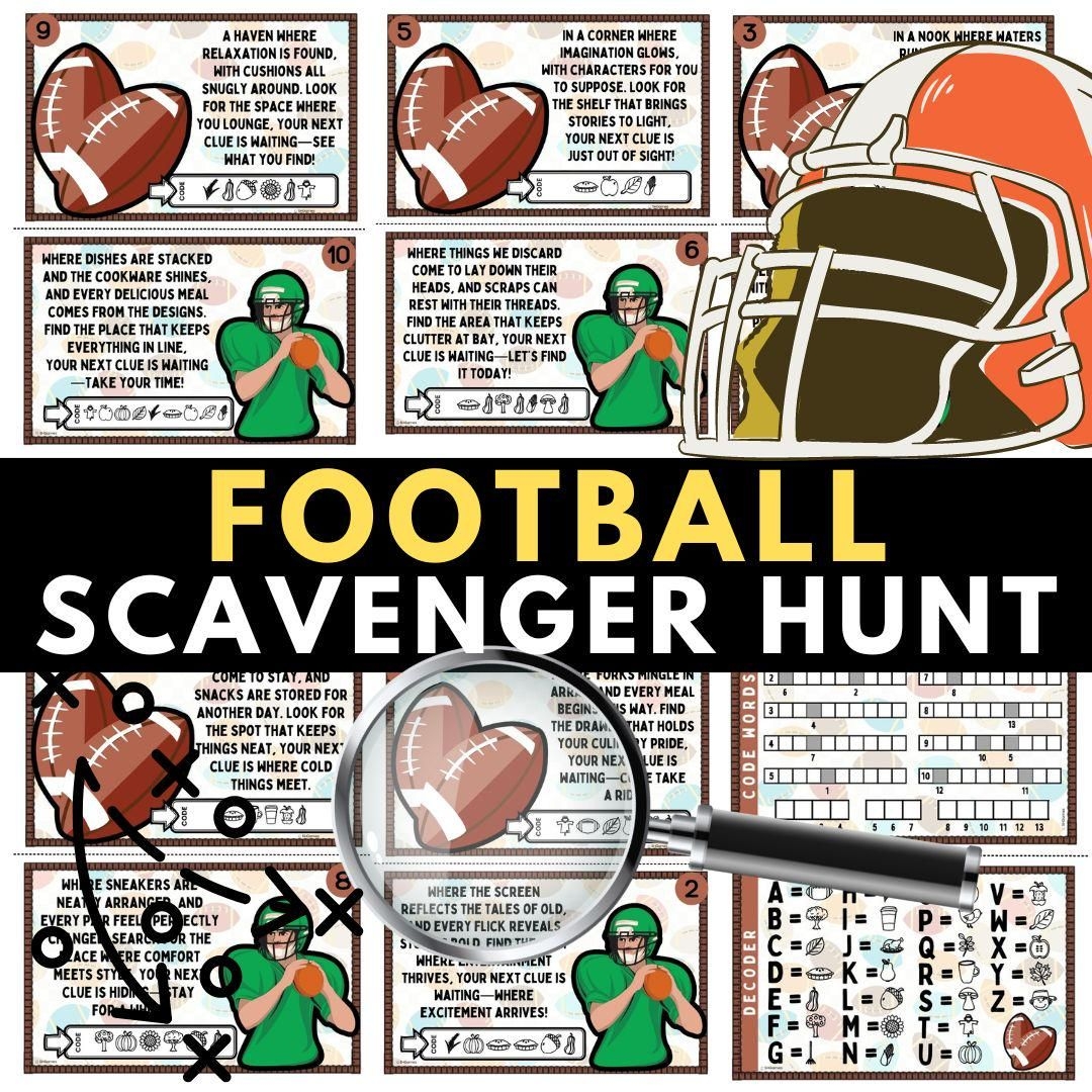 Scavenger Hunt For Football Tickets Shop On Pinterest