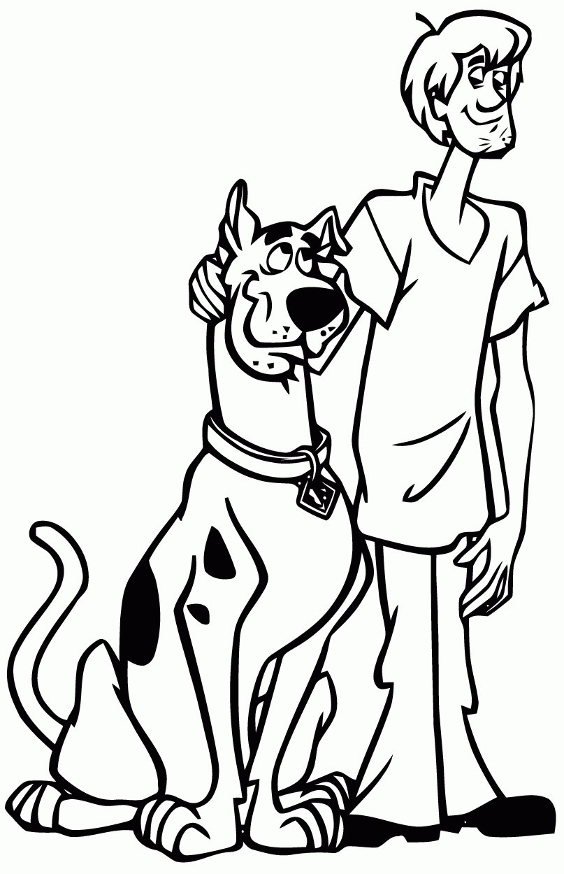 Scooby Doo Coloring Page To Print For Kids Scooby Doo Coloring Pages