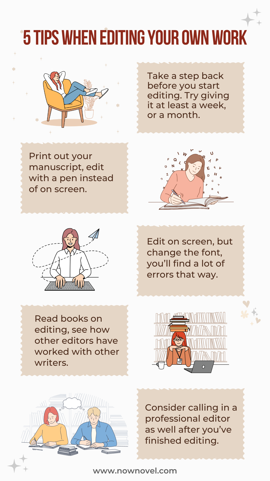 Self editing After NaNoWriMo NowNovel