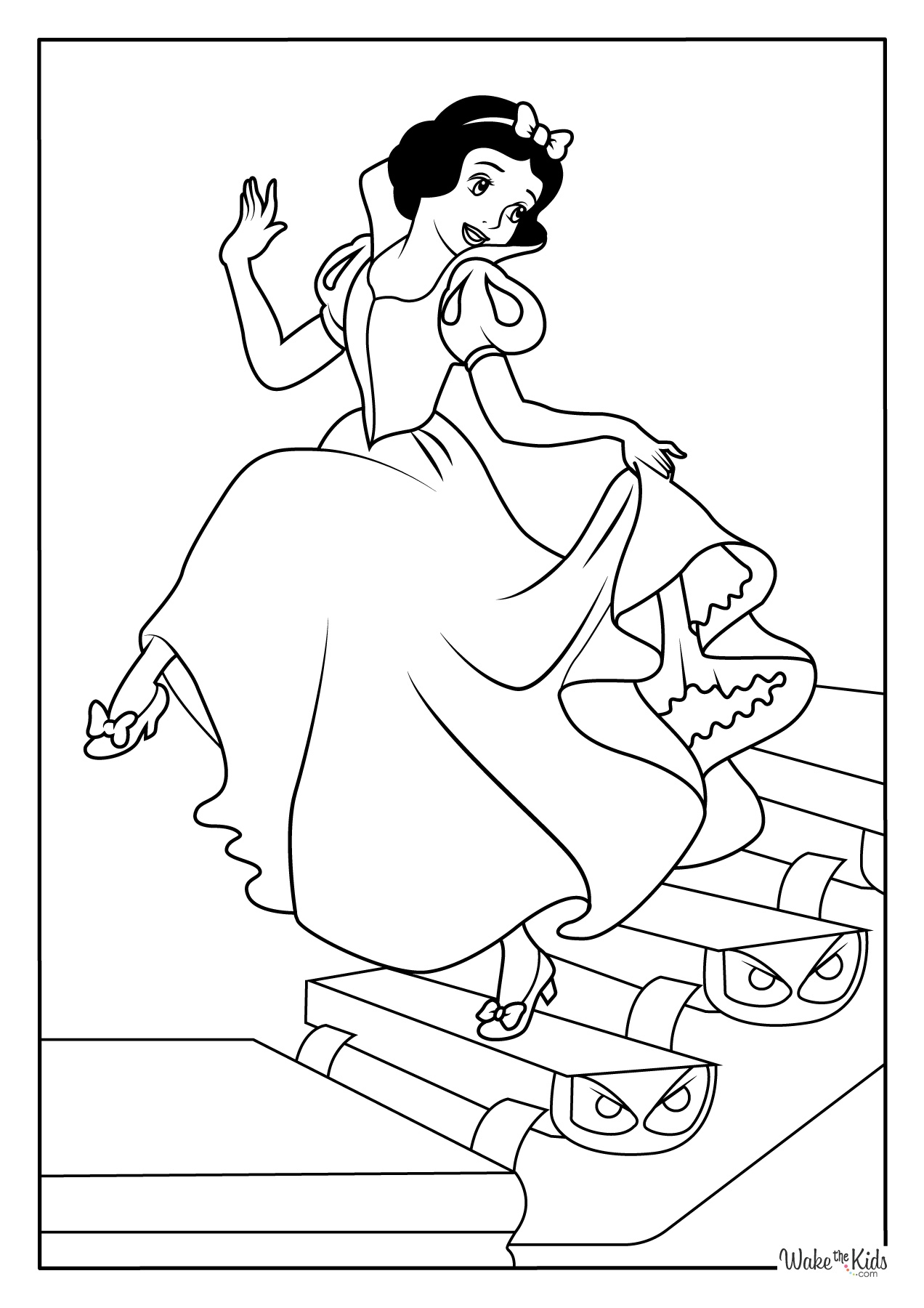 Snow White Coloring Pages Free Printable PDFs WakeTheKids